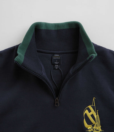 Helas x Nautica Quarter Zip Sweatshirt - Navy