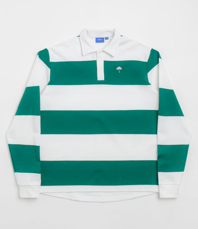 Helas Yard Long Sleeve Polo Shirt - White / Green