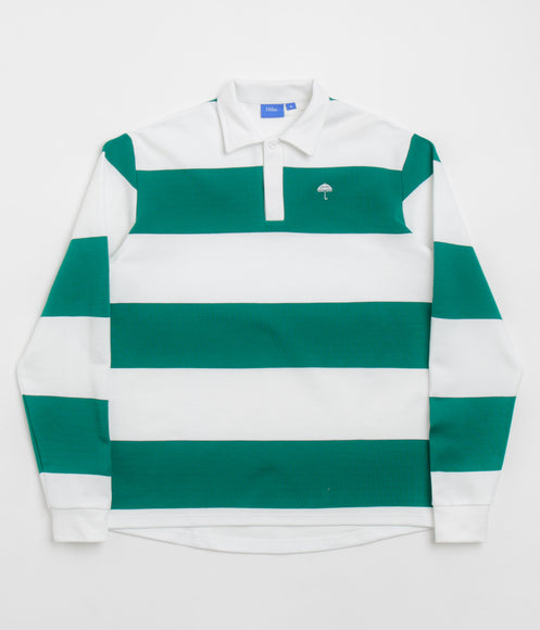 Helas Yard Long Sleeve Polo Shirt - White / Green