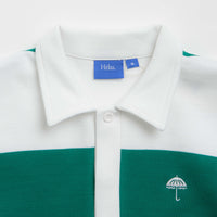 Helas Yard Long Sleeve Polo Shirt - White / Green thumbnail