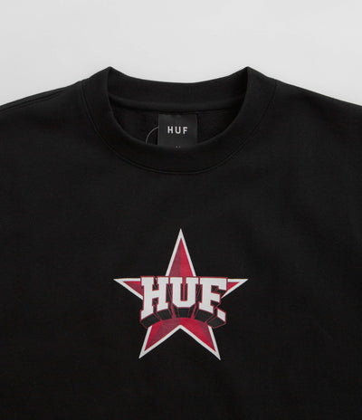 HUF All Star Crewneck Sweatshirt - Black