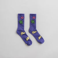 HUF As A Kite Crew Socks - Purple thumbnail