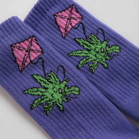 HUF As A Kite Crew Socks - Purple thumbnail