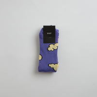 HUF As A Kite Crew Socks - Purple thumbnail