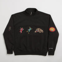 HUF Bledsoe 1/4 Zip Fleece - Black thumbnail