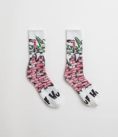 HUF Chimney Buddy Digital Socks - White