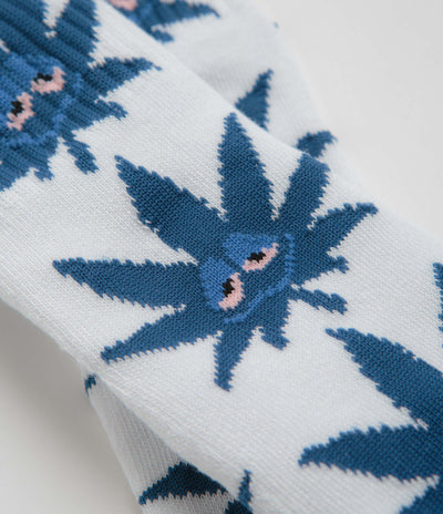 HUF Green Buddy PL Socks - White