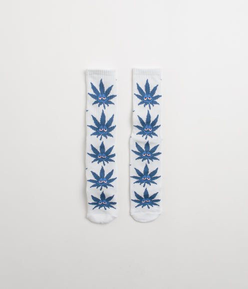 HUF Green Buddy PL Socks - White