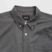 HUF Icarus Short Sleeve Oxford Shirt - Washed Black thumbnail