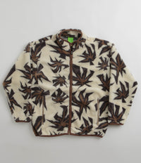 HUF Lowell Jacquard Sherpa Zip Fleece - Natural