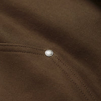 HUF Outlines Heavyweight Full Zip Fleece - Brown thumbnail