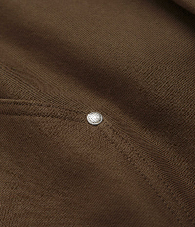 HUF Outlines Heavyweight Full Zip Fleece - Brown