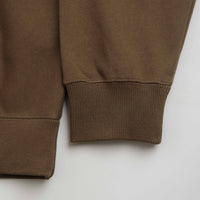 HUF Outlines Heavyweight Full Zip Fleece - Brown thumbnail