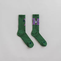 HUF Sassy H Crew Socks - Forest Green thumbnail