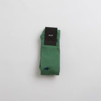 HUF Sassy H Crew Socks - Forest Green thumbnail