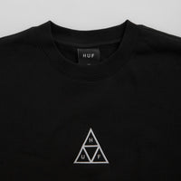 HUF Set Triple Triangle Crewneck Sweatshirt - Black thumbnail