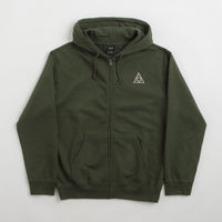 HUF Set TT Full Zip Hoodie - Hunter Green thumbnail