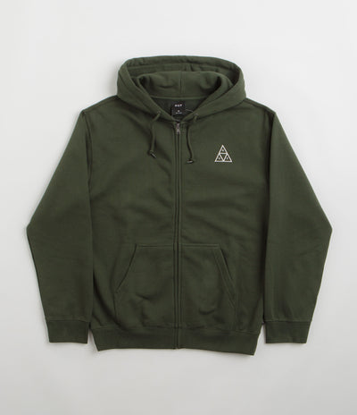 HUF Set TT Full Zip Hoodie - Hunter Green