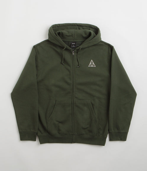 HUF Set TT Full Zip Hoodie - Hunter Green