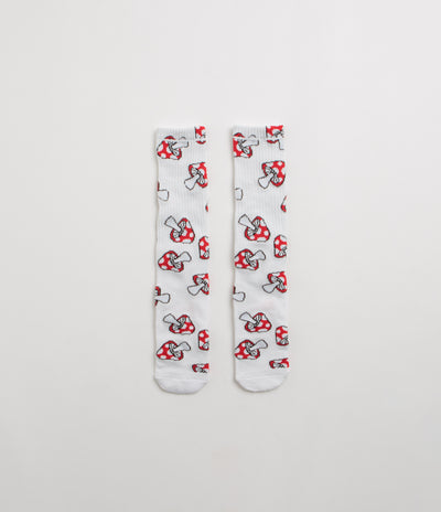 HUF Shrooms Socks - White