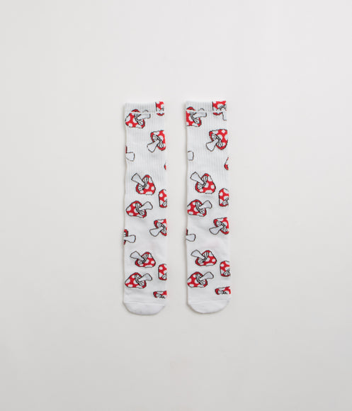 HUF Shrooms Socks - White