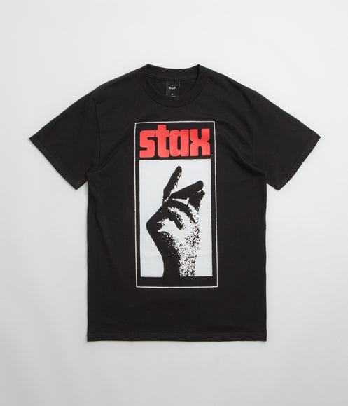 HUF Stax Snap T-Shirt - Black