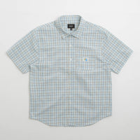 HUF Total Eclipse Plaid Short Sleeve Shirt - Light Blue thumbnail