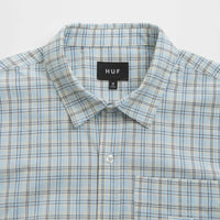 HUF Total Eclipse Plaid Short Sleeve Shirt - Light Blue thumbnail