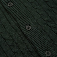 HUF TT Jacquard Cardigan - Hunter Green thumbnail