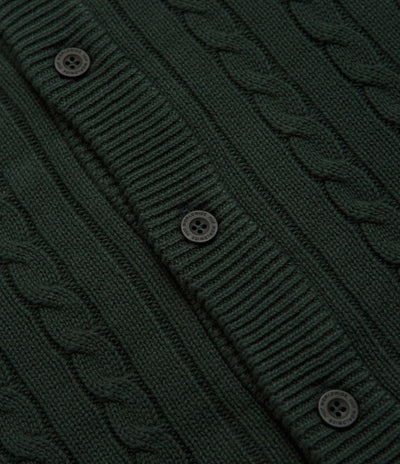 HUF TT Jacquard Cardigan - Hunter Green