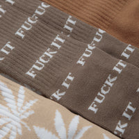 HUF Variety Socks (3 Pack) - Brown thumbnail