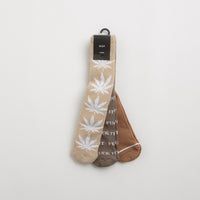 HUF Variety Socks (3 Pack) - Brown thumbnail