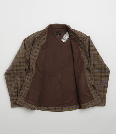 HUF Weston Fleece Lined Shirt Jacket - Espresso