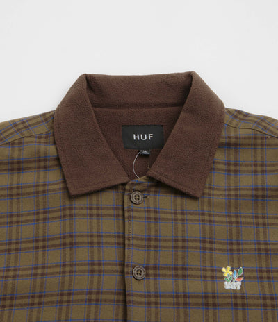 HUF Weston Fleece Lined Shirt Jacket - Espresso