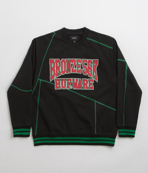 HUF x Bronze 56K Bronze HUFware Crewneck Sweatshirt - Black