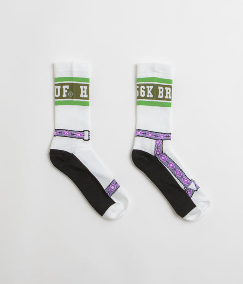 HUF x Bronze 56K Granola Crew Socks - White