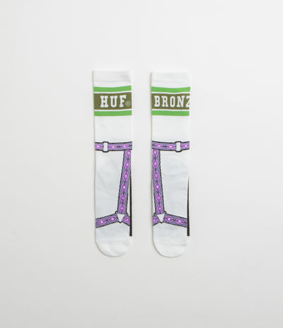 HUF x Bronze 56K Granola Crew Socks - White