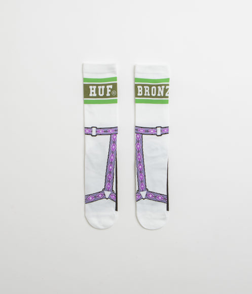 HUF x Bronze 56K Granola Crew Socks - White