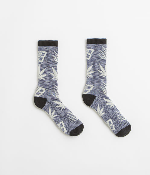 HUF x Bronze 56K Plantlife Marled Socks - Black