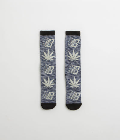 HUF x Bronze 56K Plantlife Marled Socks - Black