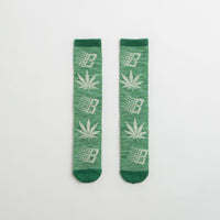 HUF x Bronze 56K Plantlife Marled Socks - Green thumbnail