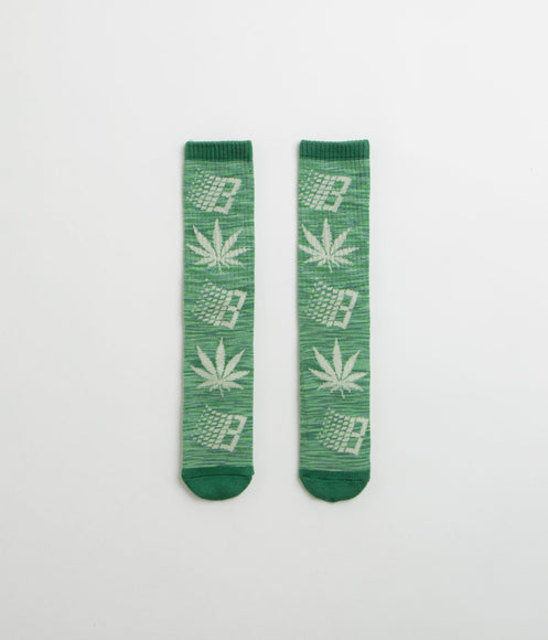 HUF x Bronze 56K Plantlife Marled Socks - Green