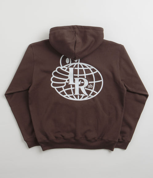 monogram print cotton hoodie