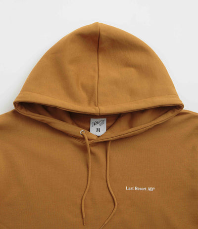 Last Resort AB Atlas Monogram Hoodie - Golden Brown / White