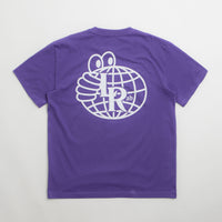 Last Resort AB Atlas Monogram T-Shirt - Heliotrope / White thumbnail