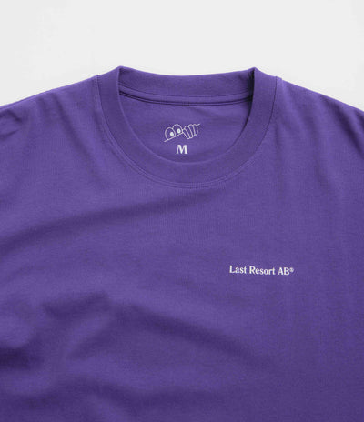 Last Resort AB Atlas Monogram T-Shirt - Heliotrope / White