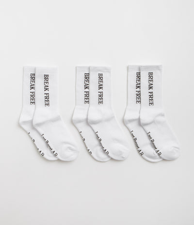 Last Resort AB Break Free Socks (3 Pack) - White / Black