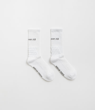 Last Resort AB Bubble Socks - White / Black