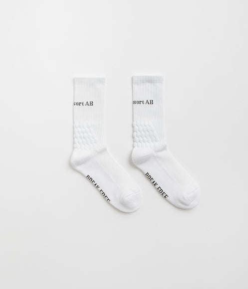 Last Resort AB Bubble Socks - White / Black