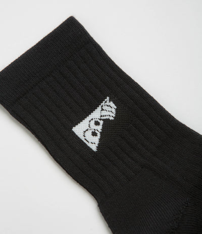 Last Resort AB Dress Socks - Black / White